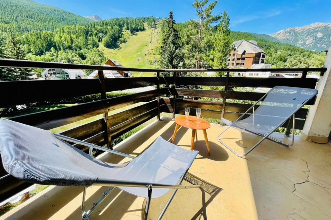 Serre-Chevalierstudio Terrace Next To Ski Slopes Сен-Шаффре Екстер'єр фото